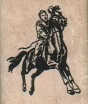 Man Riding Horse 1 1/4 X 1 1/2