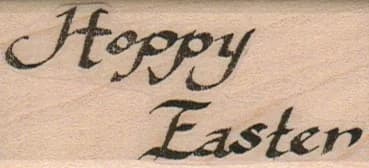 Hoppy Easter (calligraphy) 1 1/4 X 2 1/2