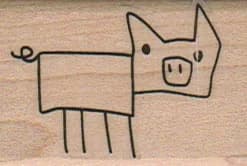 Stick Pig 1 1/4 X 1 3/4