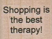 Shopping Is The Best Therapy 1 1/4 X 1