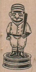 Baseball Player Retro Toy 1 X 1 3/4