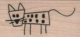 Stick Cat 1 1/4 X 2 1/4