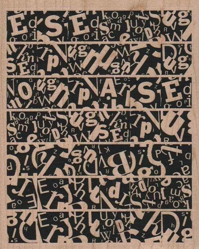 Letter Background 4 1/2 X 5 1/2