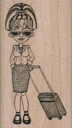 Suitcase Lady 1 3/4 X 3