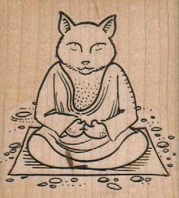 Cat Buddha 2 3/4 X 3