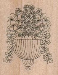 Basket Of Flowers 1 1/2 X 1 3/4