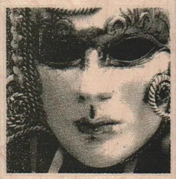 Sunglass Masked Lady 2 1/2 X 2 1/2