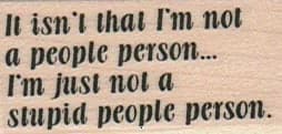 It Isn't That I'm Not 1 X 1 3/4