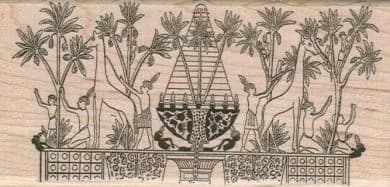 Egyptian Giraffe Motif 2 1/4 X 4 1/2