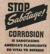 Stop Sabotage! 1 1/2 X 1 1/2
