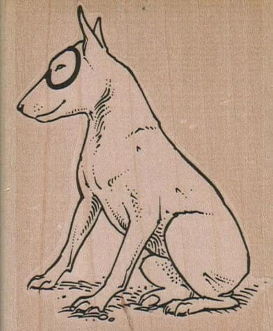 Circle Eye Dog 2 1/2 X 3 1/4