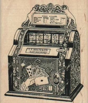 Holtz Slot Machine 3 1/4 X 3 3/4