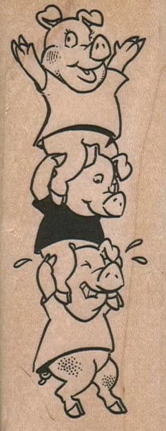 Balancing Pigs 1 3/4 X 4 1/4