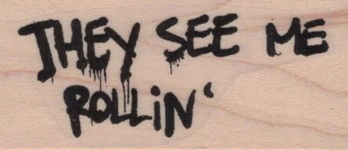 Banksy They See Me Rollin’ 1 1/4 X 2 1/2