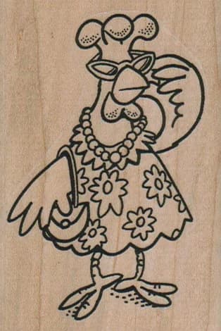 Mrs. Cluck Standing 2 1/4 X 3 1/4