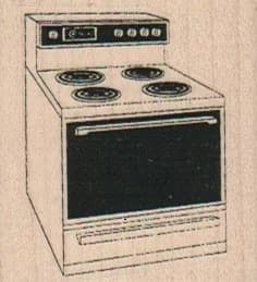 Electric Stove 1 3/4 X 1 3/4 (2127h