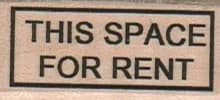 This Space For Rent 3/4 X 1 1/2