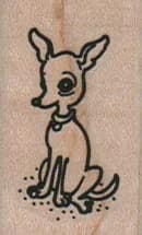Small Chihuahua Sitting 1 X 1 1/2