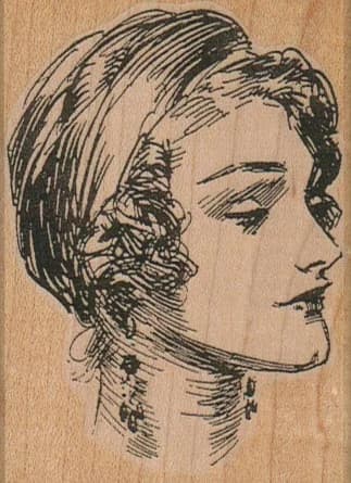 Elegant Lady Face 2 1/4 X 3