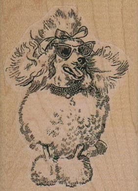 Poodle Glasses 2 X 2 3/4