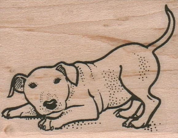 Crouching Dog 1 3/4 X 2