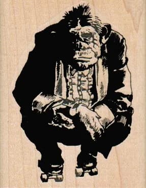Chimp On Skates 2 X 2 1/2