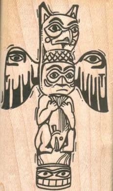 Totem Pole 2 1/4 X 3 3/4