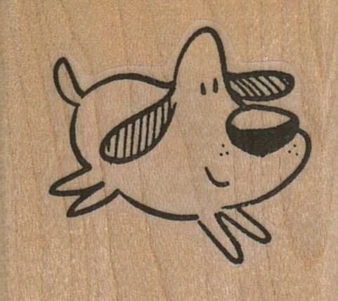 Cartoon Doggie 1 3/4 X 1 1/2