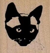 Siamese Cat Face 1 1/4 X 1 1/4