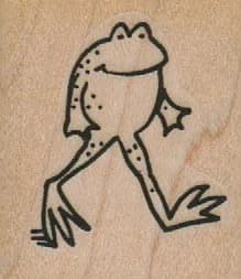 Frog Walking On Two Legs 1 1/4 X 1 1/4