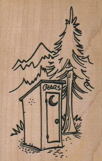 Bear In The Woods 2 1/4 X 3 3/4