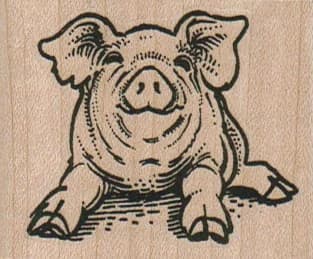 Happy Piggy 2 1/4 X 1 3/4