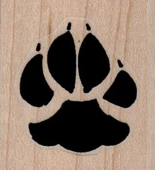 Pawprint 1 1/4 X 1 1/4