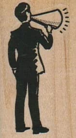 Megaphone Man 1 1/4 X 2