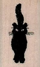 Black Cat Face On 1 X 1 1/2
