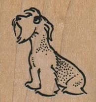 Sad Dog Looking Up 1 1/2 X 1 1/2