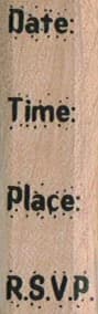 Date/time/place/rsvp 3/4 X 2