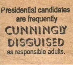 Presidential Candidates 1 1/4 X 1 1/4