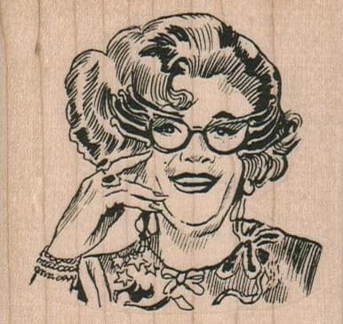 Glasses Lady 2 3/4 X 2 1/2