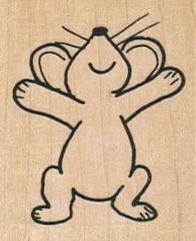 Joyful Mouse 1 3/4 X 2