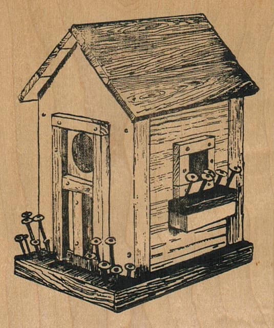 Birdhouse/plank Roof/lg 3 3/4 X 4 1/2