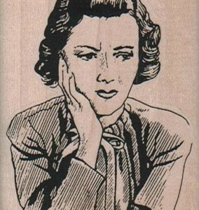 Distressed Lady 2 x 2 3/4-0