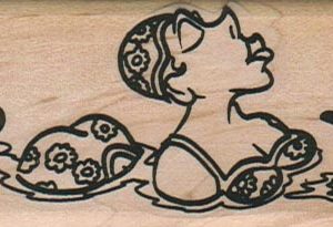 Lady Swimming 1 1/2 x 3 3/4-0