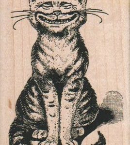 Cheshire Cat Sitting 2 1/2 x 3 1/2-0