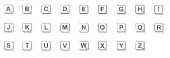 Scrabble Alphabet Medium Unmounted