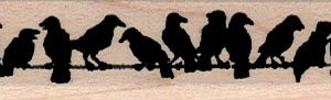 Birds On Wire 3/4 x 3 1/4-0