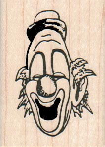 Clown Face Laughing 1 1/2 x 2