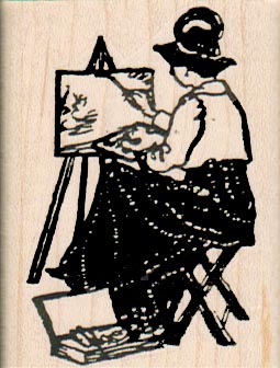 Lady Artist 1 3/4 x 2 1/4