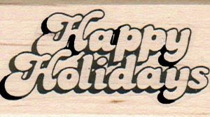Happy Holidays 1 1/4 x 2 1/4-0