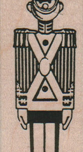 Toy Soldier At Attention 1 1/4 x 3 3/4-0